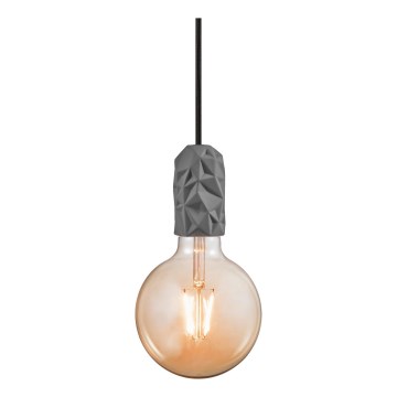 Nordlux - Strømkabel HANG 1xE27/40W/230V grå/sort