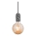 Nordlux - Strømkabel HANG 1xE27/40W/230V grå/sort
