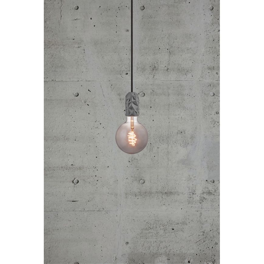 Nordlux - Strømkabel HANG 1xE27/40W/230V grå/sort
