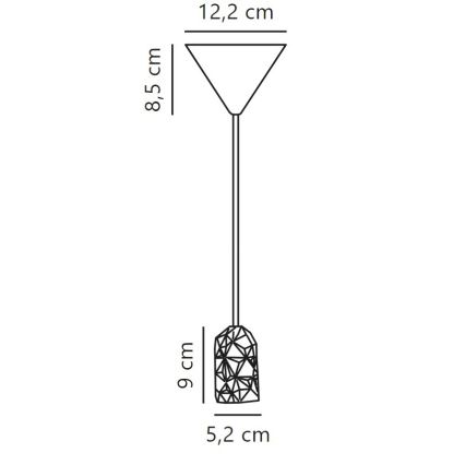 Nordlux - Strømkabel HANG 1xE27/40W/230V hvid