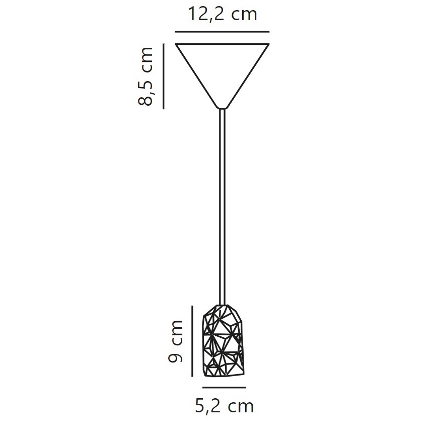 Nordlux - Strømkabel HANG 1xE27/40W/230V hvid