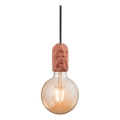 Nordlux - Strømkabel HANG 1xE27/40W/230V kobber/sort