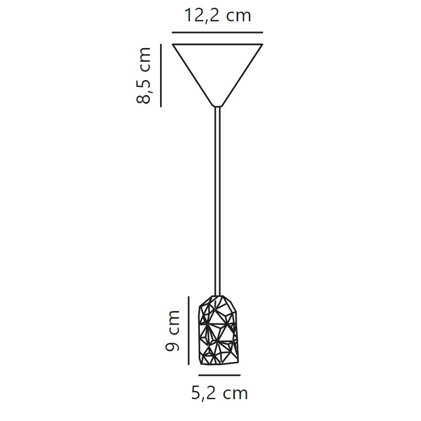 Nordlux - Strømkabel HANG 1xE27/40W/230V kobber/sort