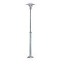Nordlux - Udendørs lampe VEJERS 1xE27/60W/230V IP54 sølv 130 cm