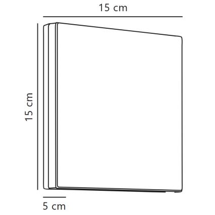 Nordlux - Udendørs LED væglampe ARTEGO LED/7,2W/230V 3000K IP54 sort