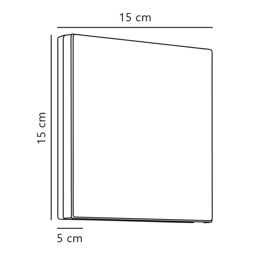 Nordlux - Udendørs LED væglampe ARTEGO LED/7,2W/230V 3000K IP54 sort