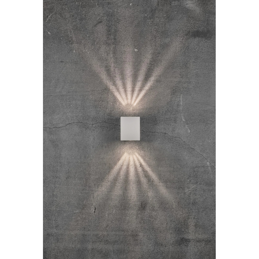 Nordlux - Udendørs LED-væglampe CANTO, 2 x 6W, 230V, IP44, hvid
