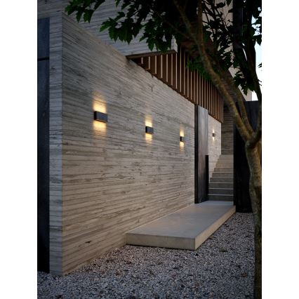 Nordlux - Udendørs LED væglampe KINVER LED/10W/230V IP54 sort