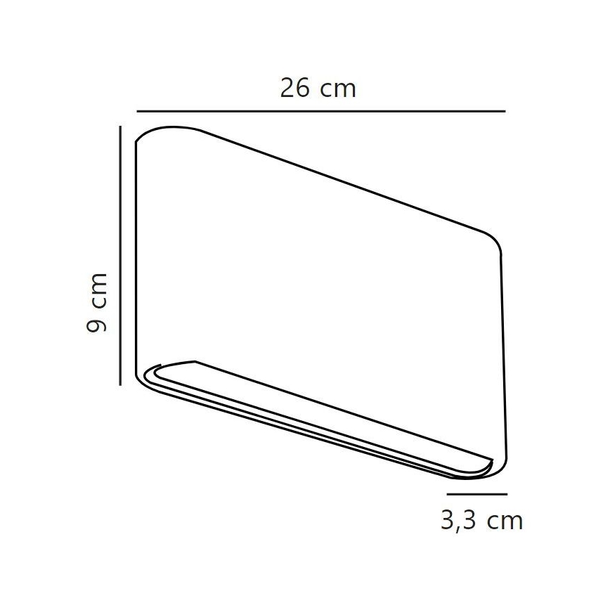 Nordlux - Udendørs LED væglampe KINVER LED/10W/230V IP54 sort