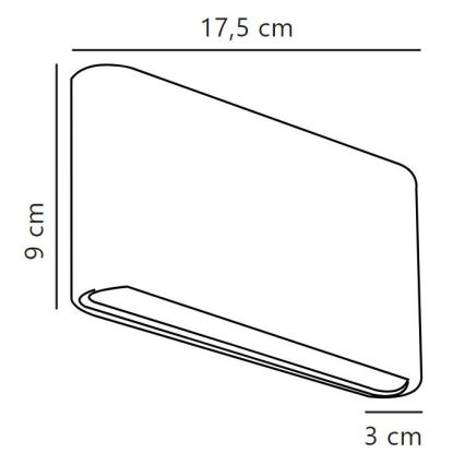 Nordlux - Udendørs LED væglampe KINVER LED/8,5W/230V IP54 sort