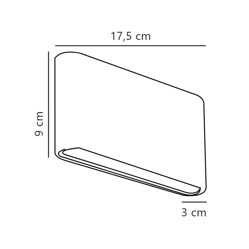 Nordlux - Udendørs LED væglampe KINVER LED/8,5W/230V IP54 sort