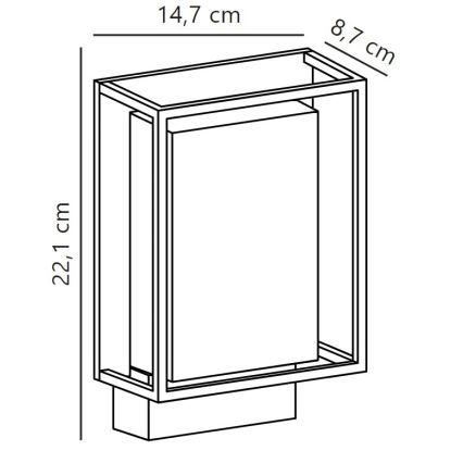 Nordlux - Udendørs LED væglampe NESTOR LED/8W/230V IP44