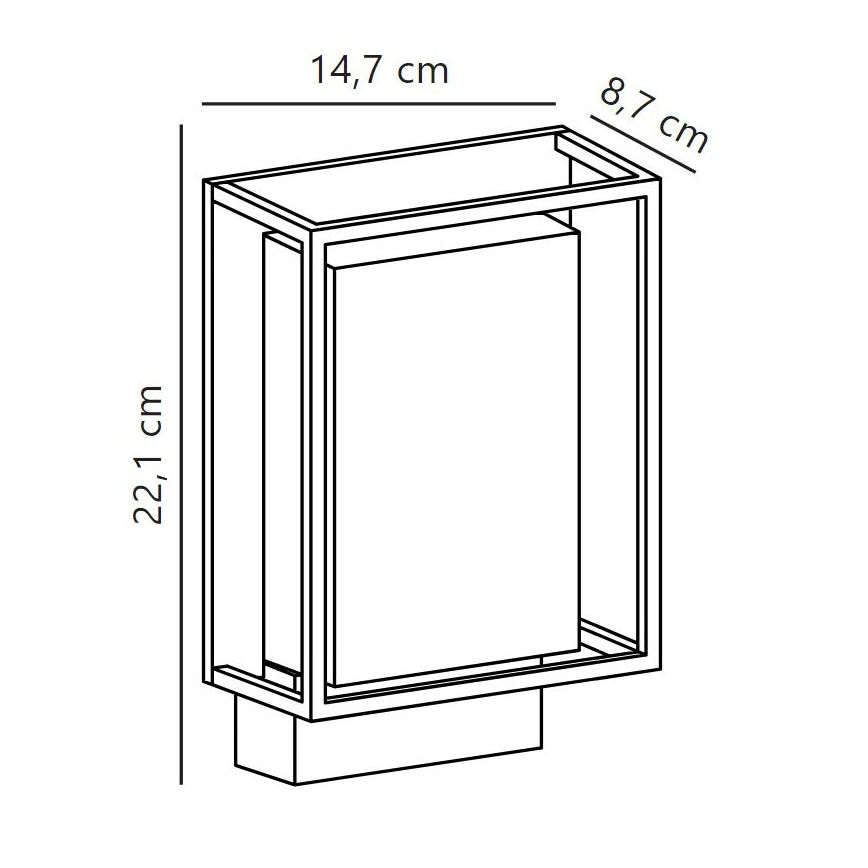 Nordlux - Udendørs LED væglampe NESTOR LED/8W/230V IP44