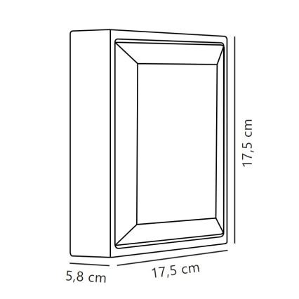 Nordlux - Udendørs LED væglampe OLIVER LED/9W/230V IP54 17,5x17,5 cm