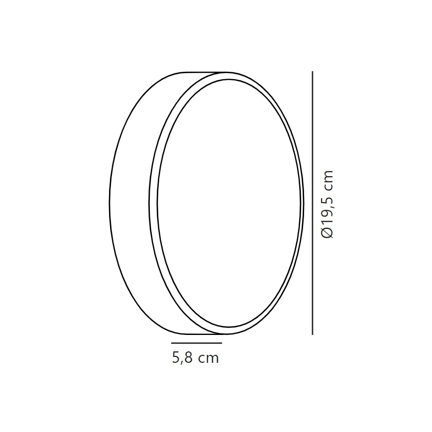 Nordlux - Udendørs LED væglampe OLIVER LED/9W/230V IP54 diameter 19,5 cm