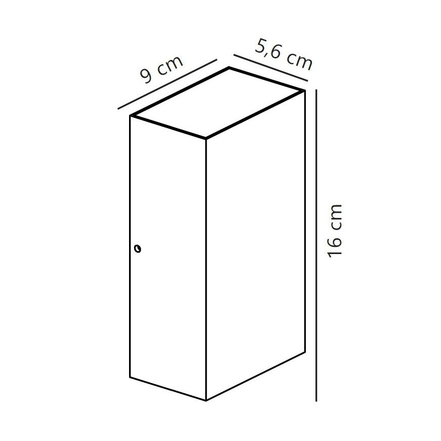 Nordlux - Udendørs LED væglampe ROLD LED/10,5W/230V IP54 sort
