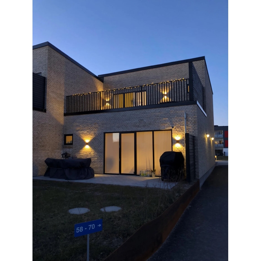 Nordlux - Udendørs LED væglampe ROLD LED/10,5W/230V 3000K IP54 sort
