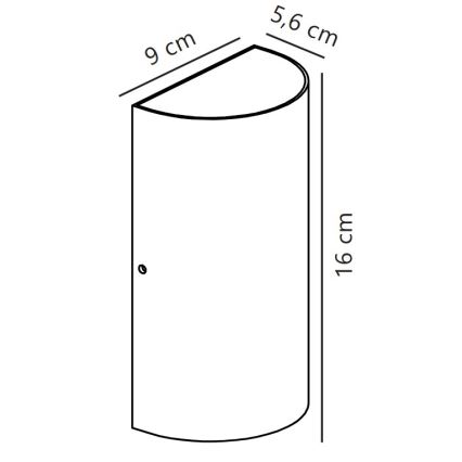 Nordlux - Udendørs LED væglampe ROLD LED/10,5W/230V 3000K IP54 sort