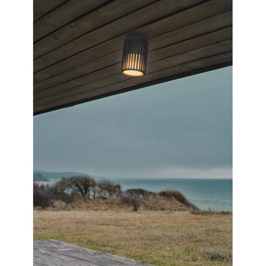Nordlux - Udendørs loftlampe ALUDRA 1xE27/15W/230V antracit
