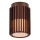 Nordlux - Udendørs loftlampe ALUDRA 1xE27/15W/230V diameter 12,4 cm brun