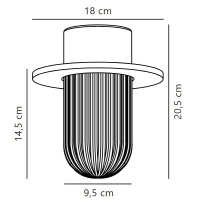 Nordlux - Udendørs loftlampe JANUKA 1xE27/60W/230V IP54 hvid