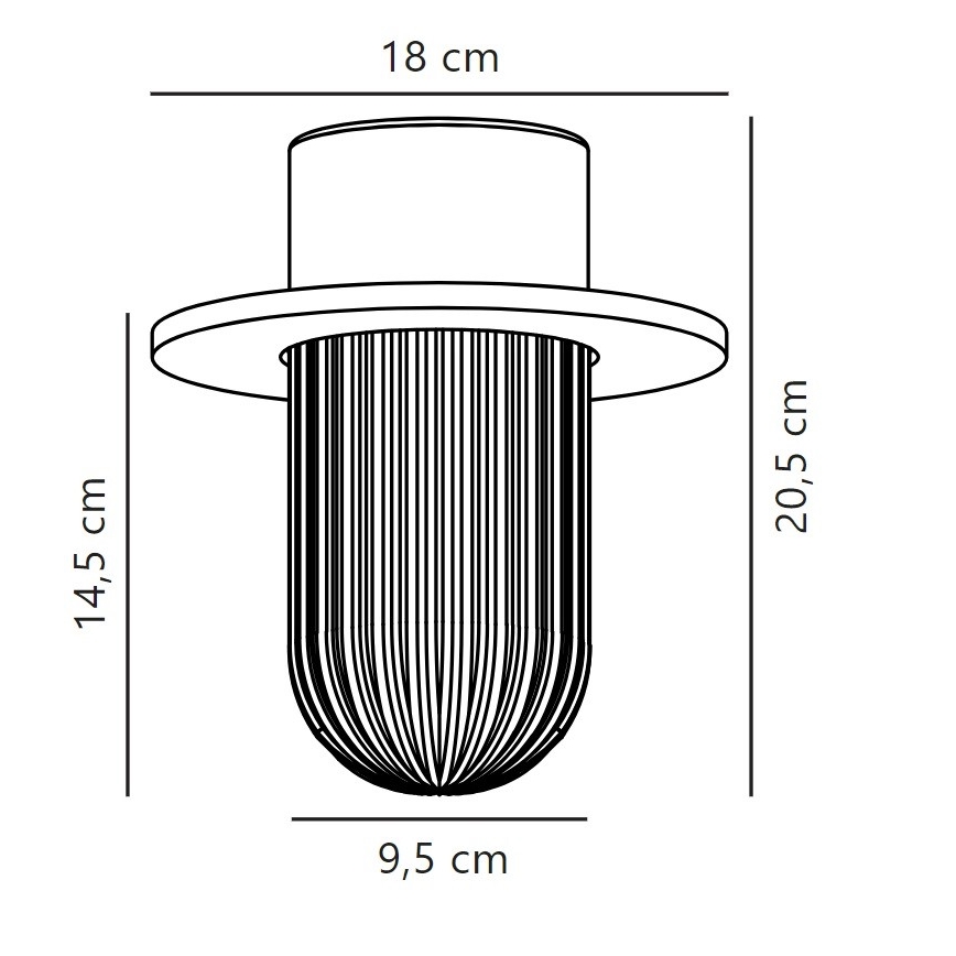 Nordlux - Udendørs loftlampe JANUKA 1xE27/60W/230V IP54 hvid