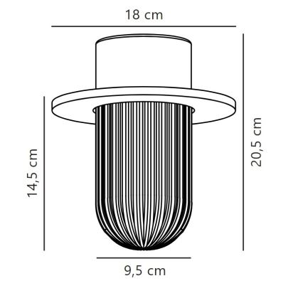 Nordlux - Udendørs loftlampe JANUKA 1xE27/60W/230V IP54 hvid