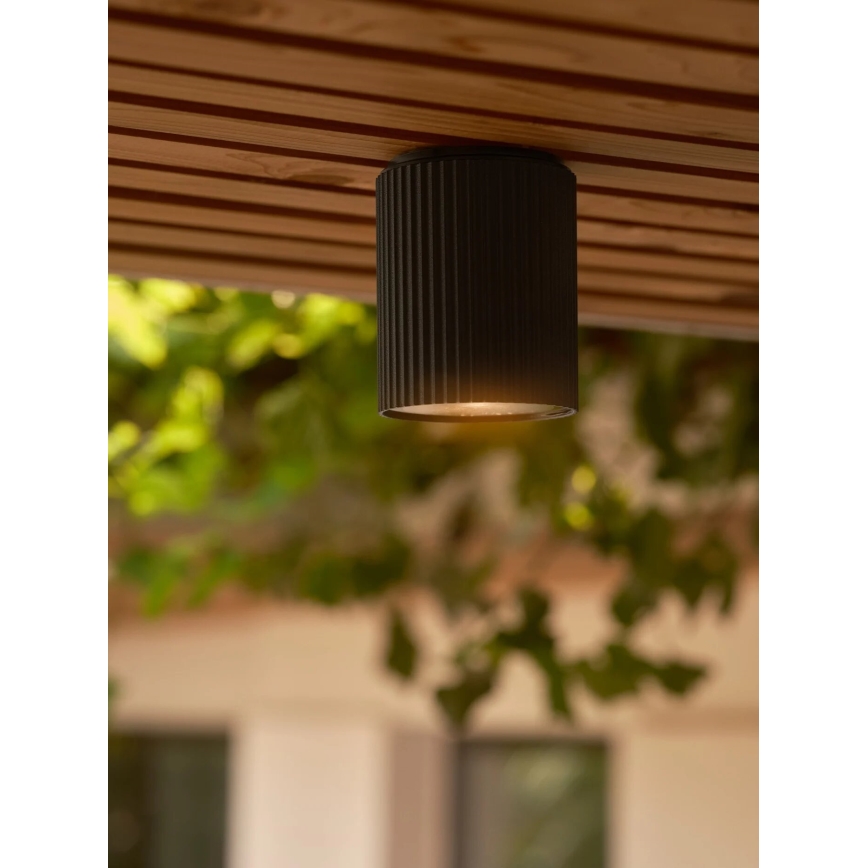 Nordlux - Udendørs loftlampe KYKLOP 1xGU10/15W/230V IP54 sort