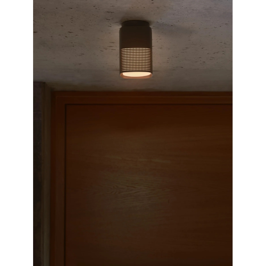 Nordlux - Udendørs loftlampe SIDARA 1xE27/15W/230V IP54 sort