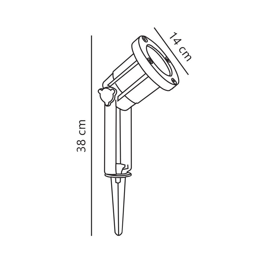 Nordlux - Udendørs spotlampe SPOTLIGHT 1xGU10/35W/230V IP54