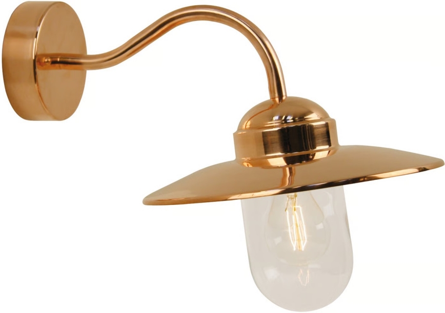 Nordlux - Udendørs vægarmatur LUXEMBOURG 1xE27/60W/230V IP54 kobber