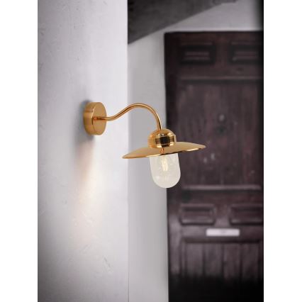 Nordlux - Udendørs vægarmatur LUXEMBOURG 1xE27/60W/230V IP54 kobber