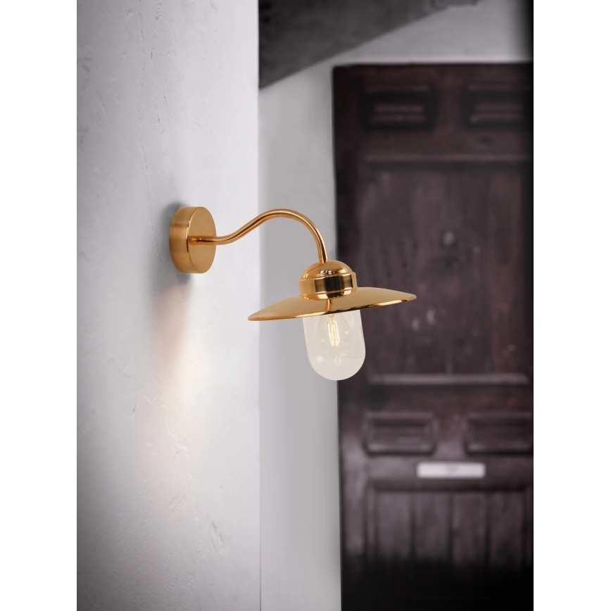 Nordlux - Udendørs vægarmatur LUXEMBOURG 1xE27/60W/230V IP54 kobber
