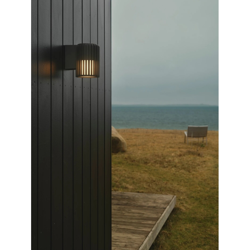 Nordlux - Udendørs væglampe ALUDRA 1xE27/15W/230V antracit