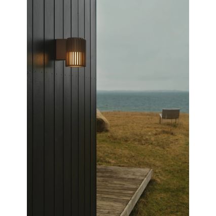 Nordlux - Udendørs væglampe ALUDRA 1xE27/15W/230V brun