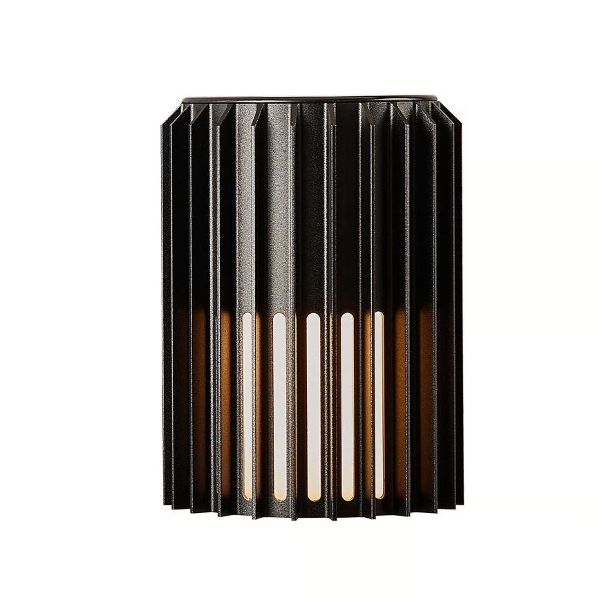 Nordlux - Udendørs væglampe ALUDRA 1xE27/15W/230V sort