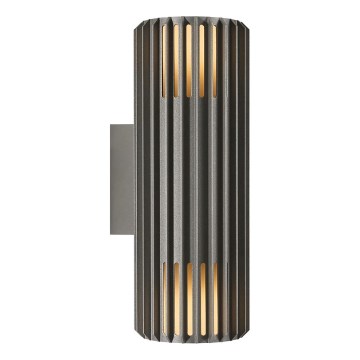 Nordlux - Udendørs væglampe ALUDRA 2xE27/15W/230V IP54 antracit