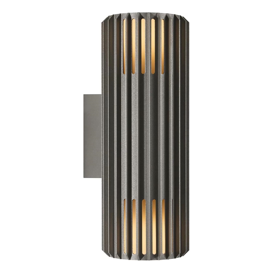 Nordlux - Udendørs væglampe ALUDRA 2xE27/15W/230V IP54 antracit