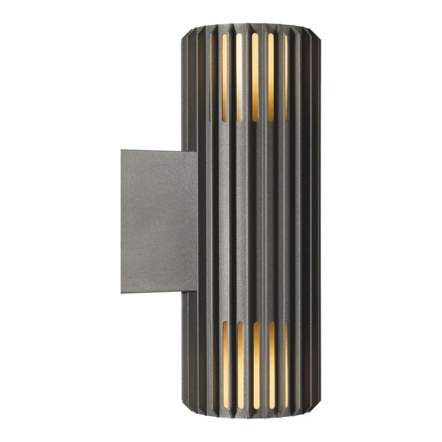 Nordlux - Udendørs væglampe ALUDRA 2xE27/15W/230V IP54 antracit