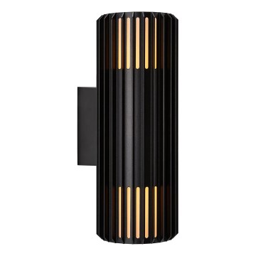 Nordlux - Udendørs væglampe ALUDRA 2xE27/15W/230V IP54 sort