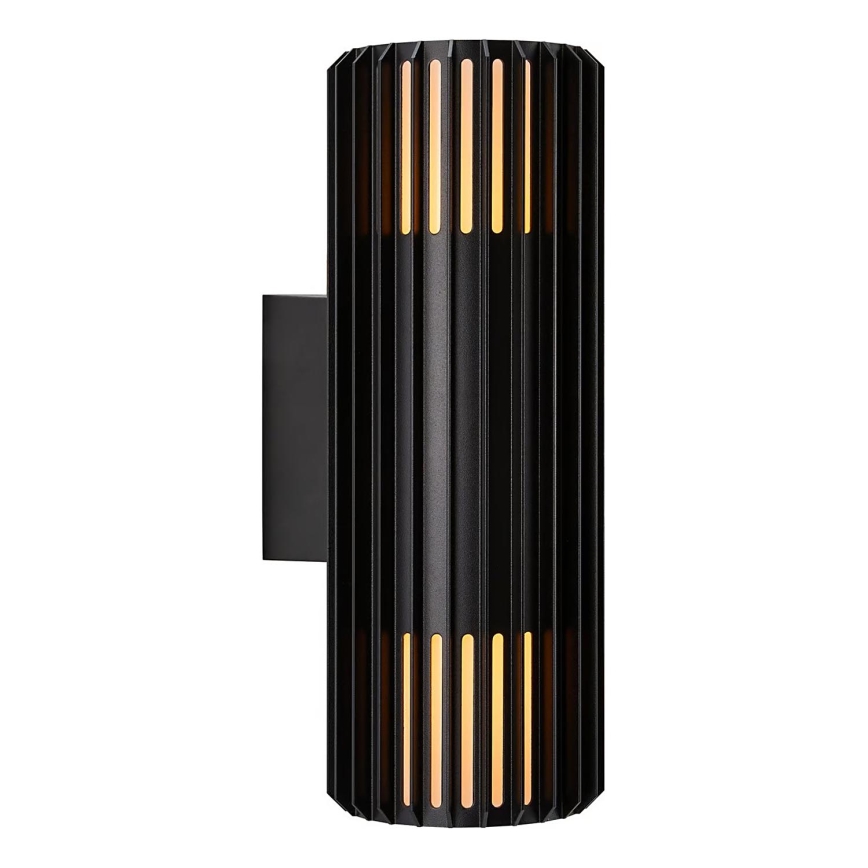 Nordlux - Udendørs væglampe ALUDRA 2xE27/15W/230V IP54 sort
