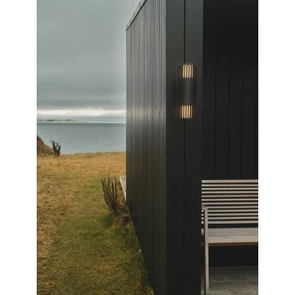Nordlux - Udendørs væglampe ALUDRA 2xE27/15W/230V IP54 sort