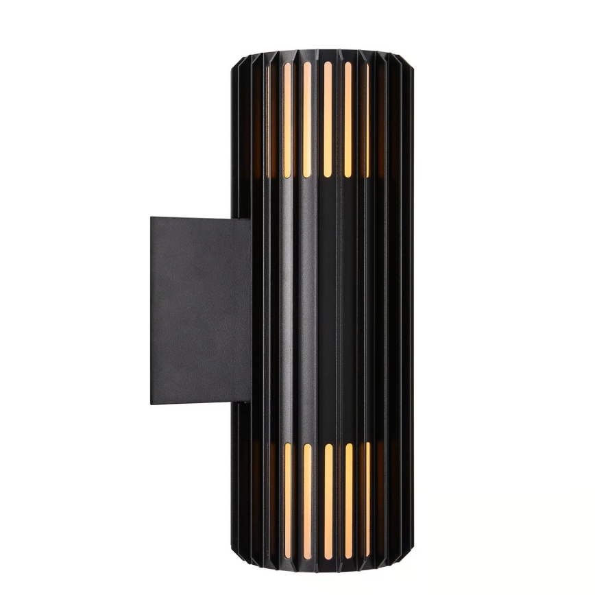 Nordlux - Udendørs væglampe ALUDRA 2xE27/15W/230V IP54 sort