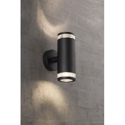 Nordlux - Udendørs væglampe BIRK 2xGU10/28W/230V IP44
