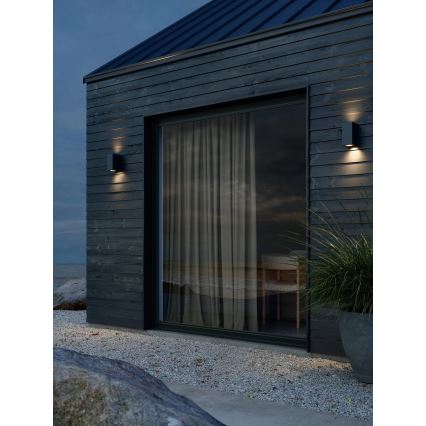 Nordlux - Udendørs væglampe CANTO 2xGU10/28W/230V IP44 sort