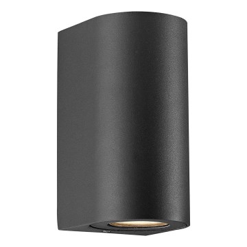 Nordlux - Udendørs væglampe CANTO 2xGU10/28W/230V IP44 sort