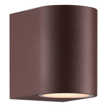 Nordlux - Udendørs væglampe DION 1xGU10/25W/230V IP44 rezavá