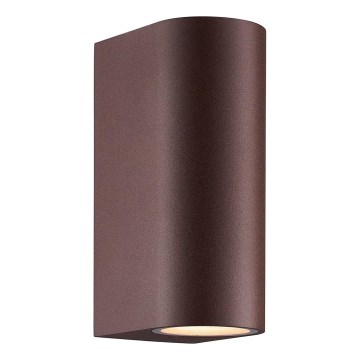 Nordlux - Udendørs væglampe DION 2xGU10/25W/230V IP44 rezavá