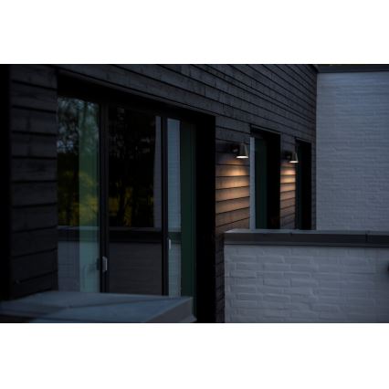 Nordlux - Udendørs væglampe FRONT 1xGU10/28W/230V IP44 sort