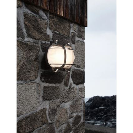 Nordlux - Udendørs væglampe HELFORD 1xE27/12,5W/230V IP64 grå